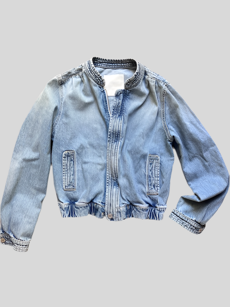 Cropped Denim Kacket