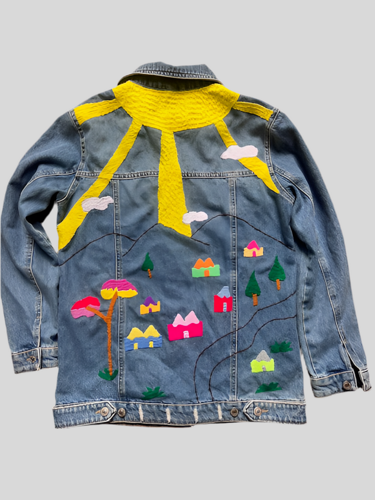 Denim EmbroideredJacket