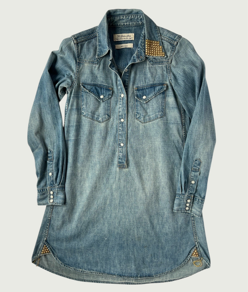 Studded Denim Dress