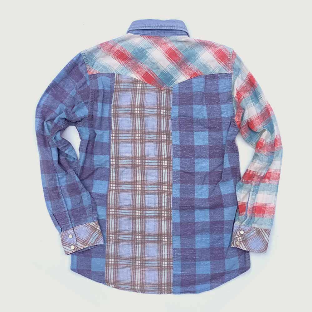 Vintage blue flannel