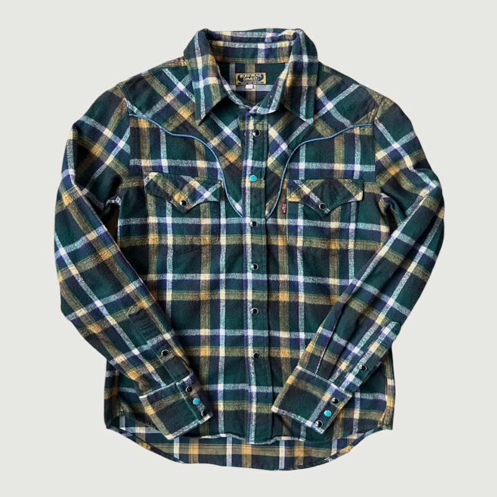 Vintage plaid cowboy shirt