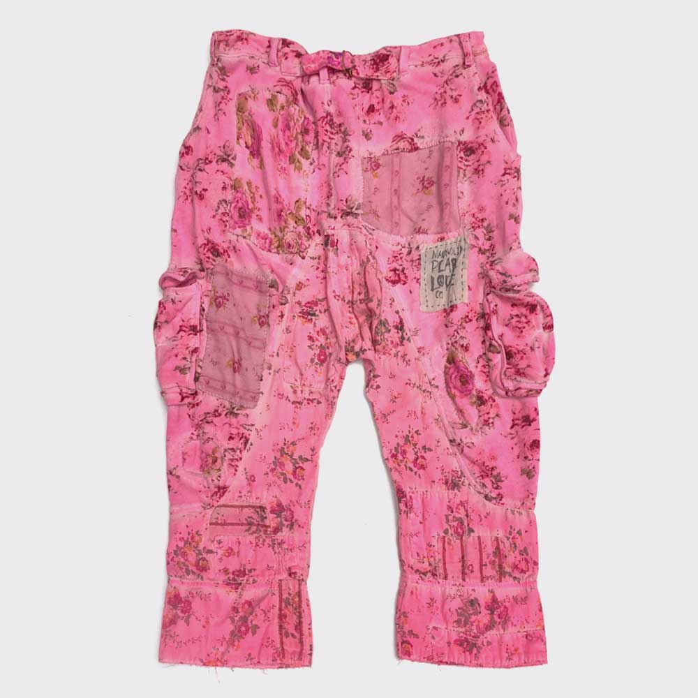 Floral cargo pants