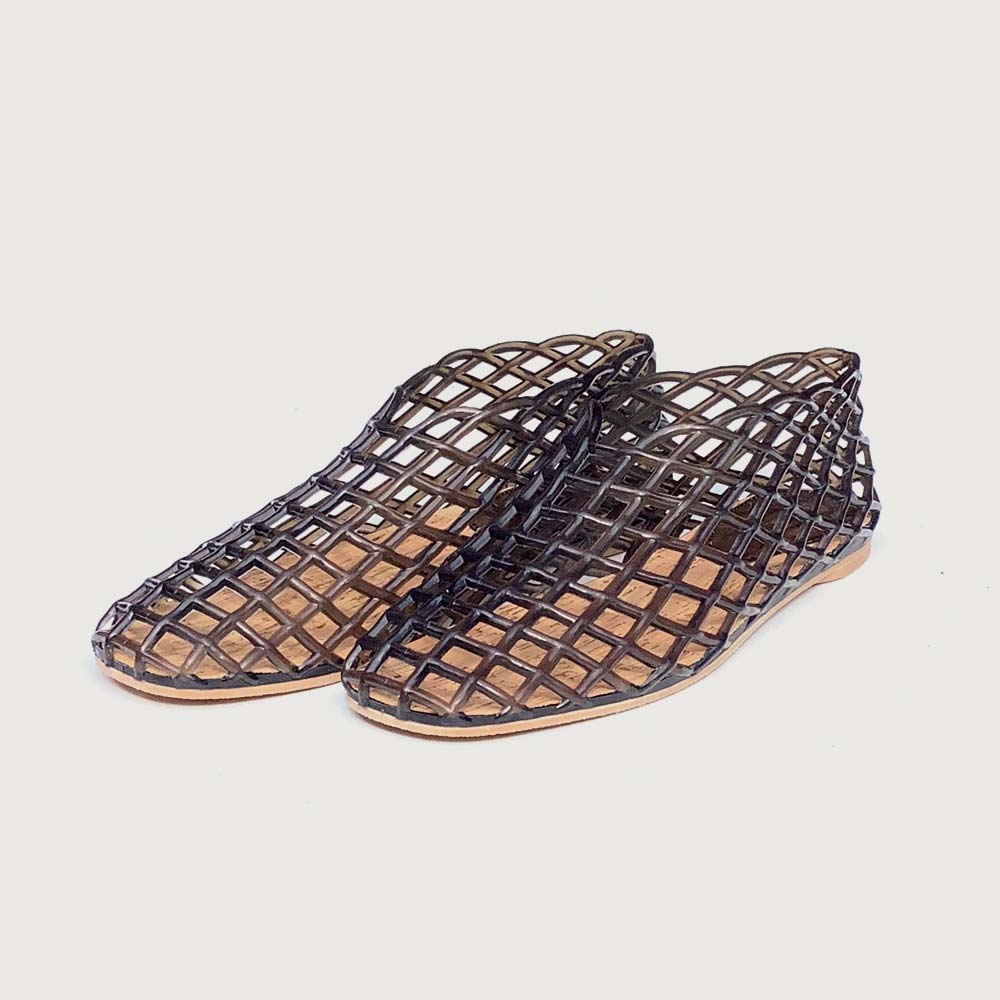 Basket ballet flats