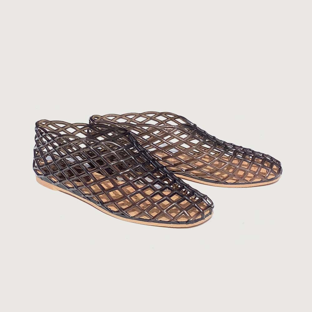 Basket ballet flats