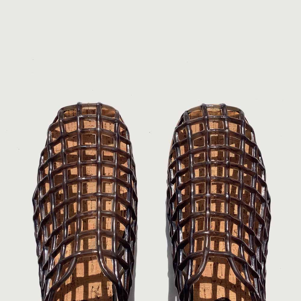 Basket ballet flats