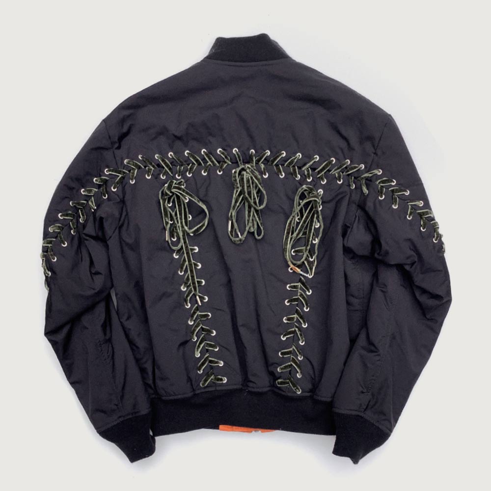 Lace up bomber