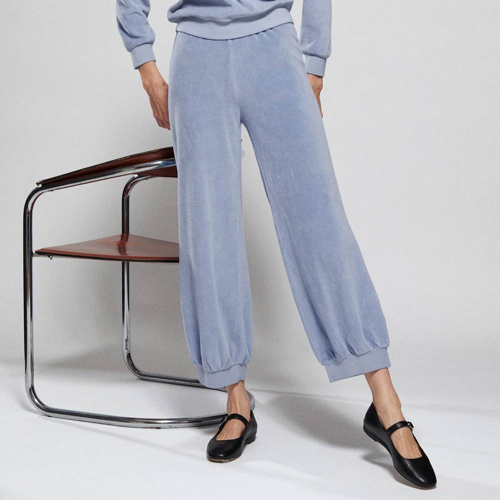 Velour harem pants