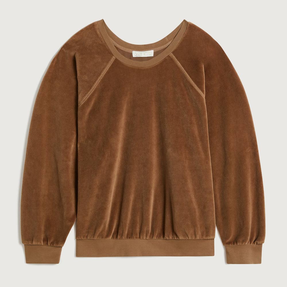 Velour sweatshirt