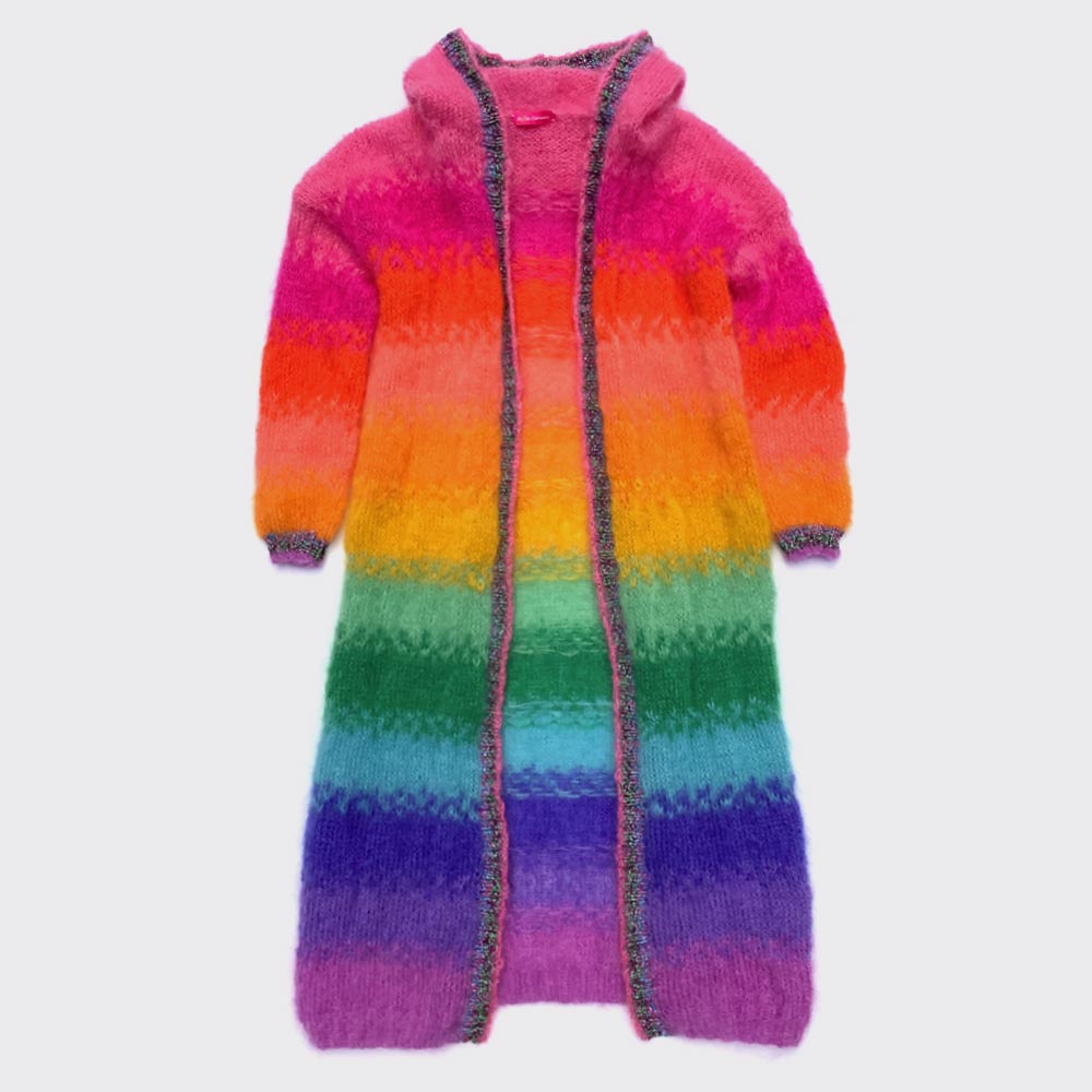 Long rainbow sweater